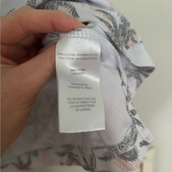 Travis Mathew Men’s Polo Palm Trees Size Small - Picture 3 of 4